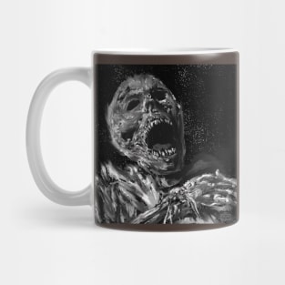 Cosmic Mummy in Black and White Mug